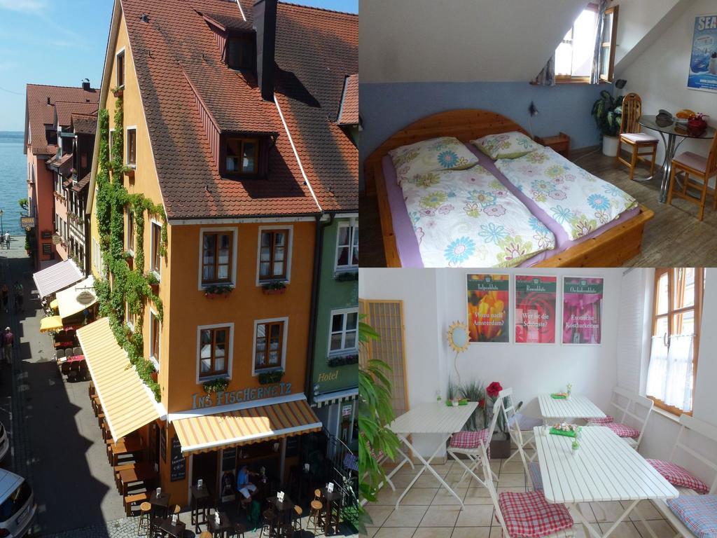 Pension Ins Fischernetz - Hanser Hotell Meersburg Exteriör bild